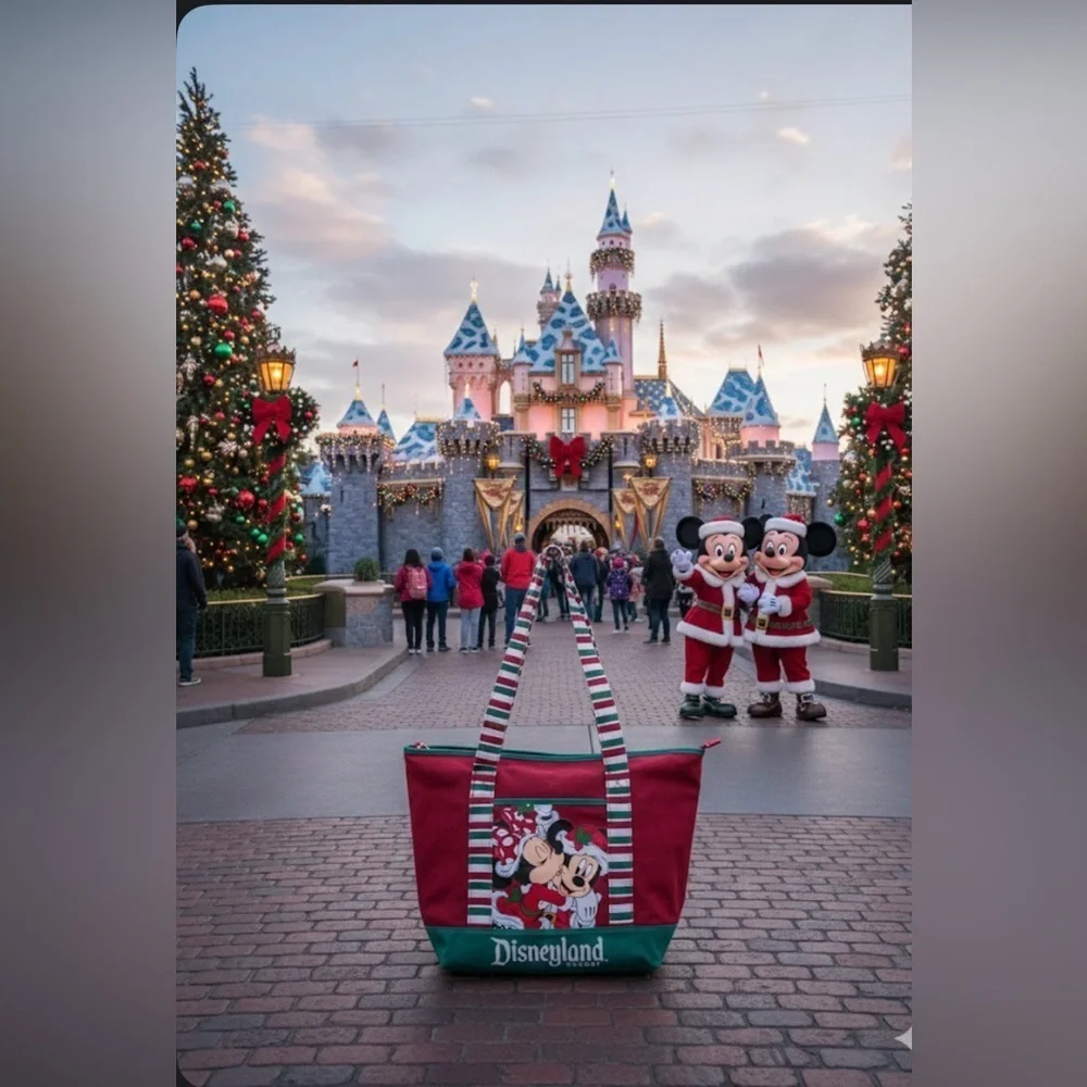 Disney tote canvas red